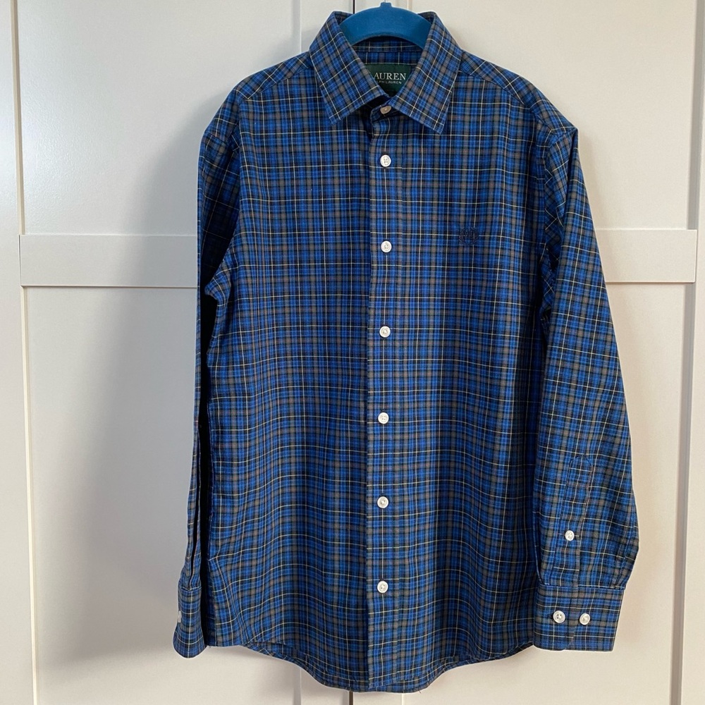Plaid Button Down Dress Shirt
